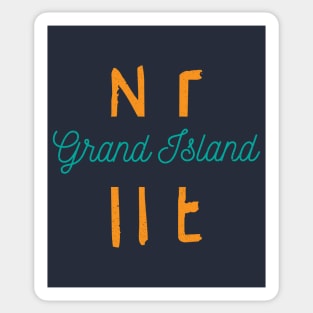 Grand Island NE City Typography Sticker